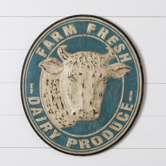 Metal Sign, Farm Fresh Dairy Produce