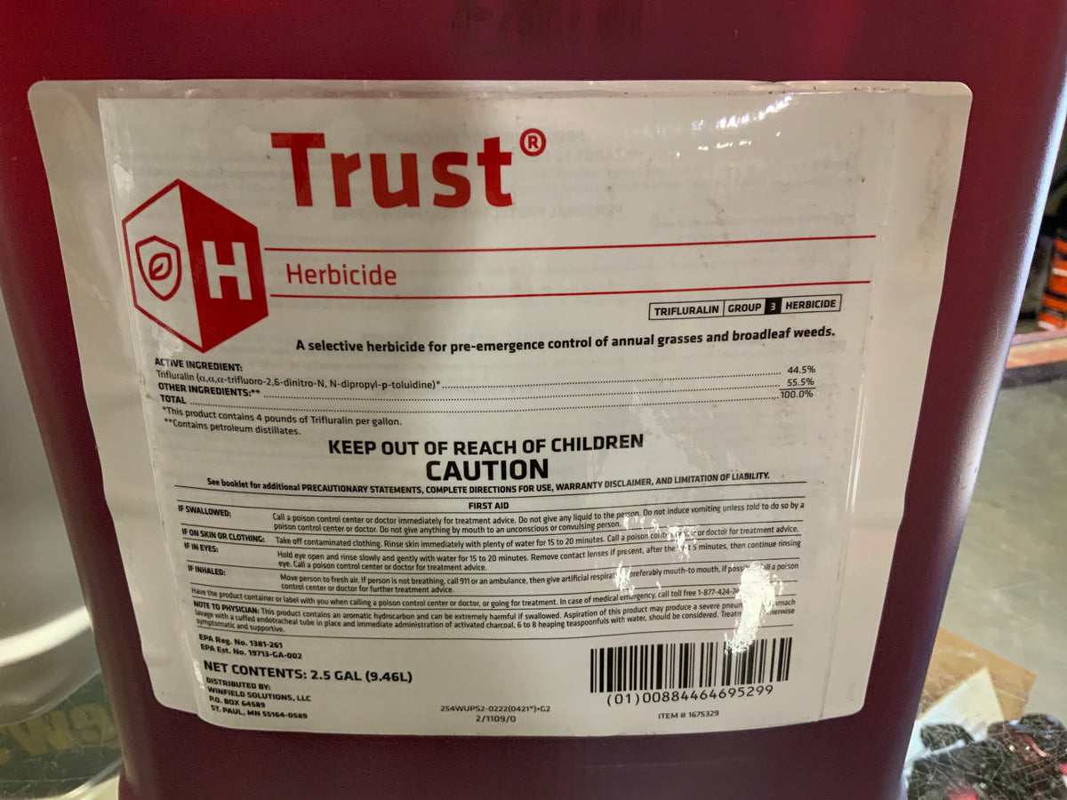 ethalfluralin herbicide label Trust Trifluralin HF, 2.5gal – G&DFarms