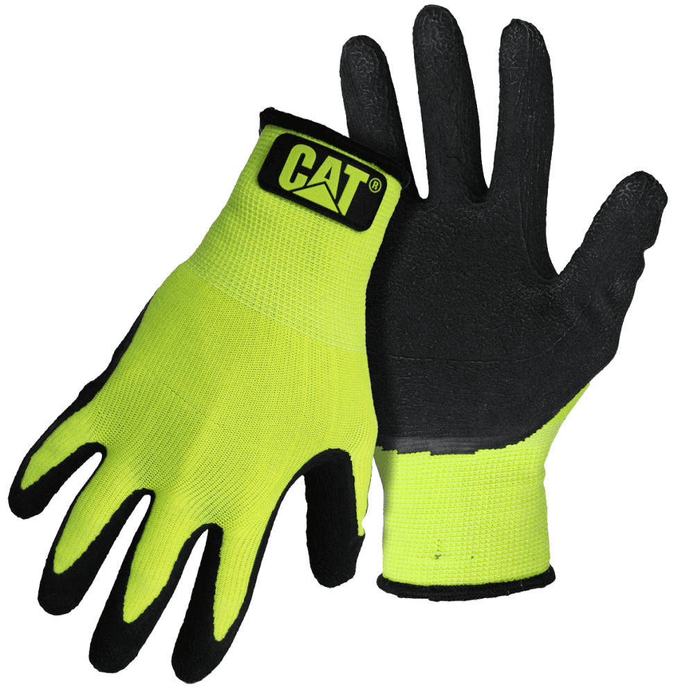 Cat Glove, Hi-Vis Green, Latex String Knit – G&DFarms