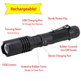 Rechargeable Flashlight with Power Bank, 1000 Lumen