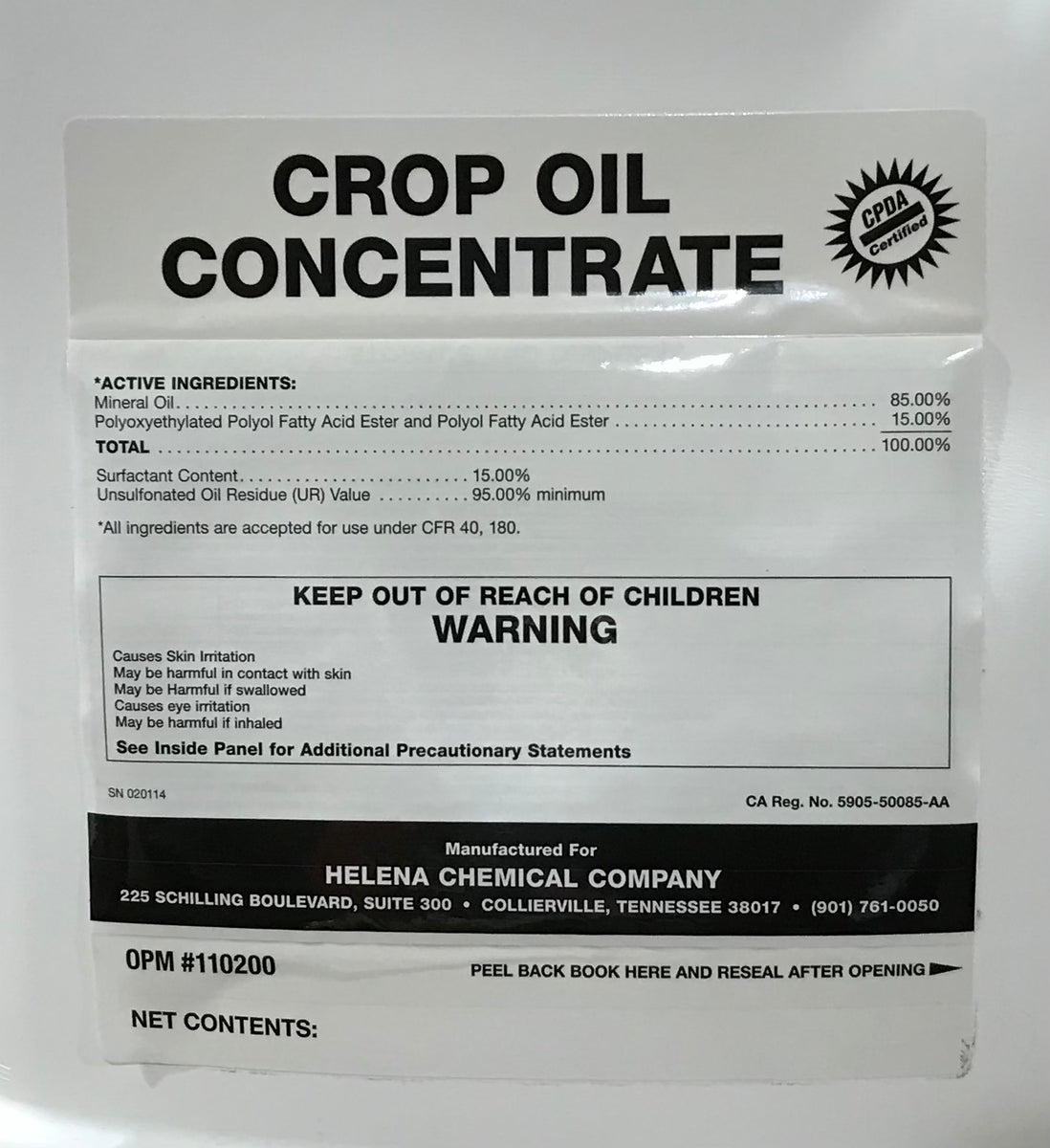 Crop Oil Concentrate, 2.5gal – G&DFarms