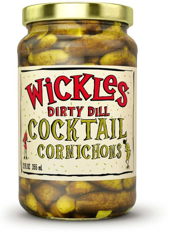 Wickles Dirty Dill Cocktail Cornichons, 12oz