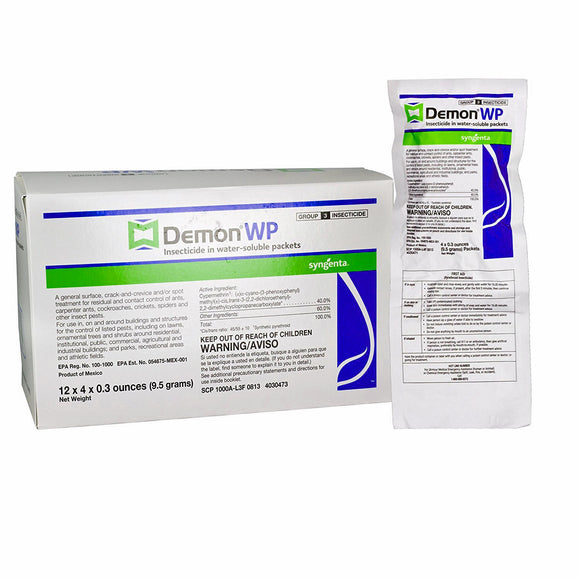 Demon WP Insecticide, Water-Soluble Packets, 9.5g