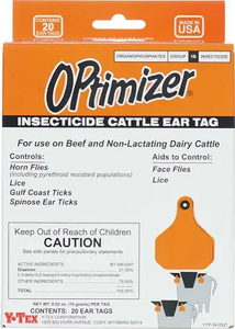 Y-Tex Optimizer Insecticide Cattle Ear Tags