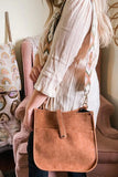 Distressed Crossbody Messenger Bag