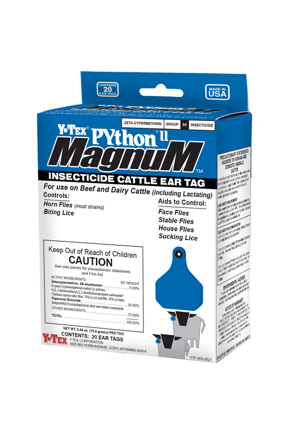 Y-Tex Python II Magnum Insecticide Cattle Ear Tag