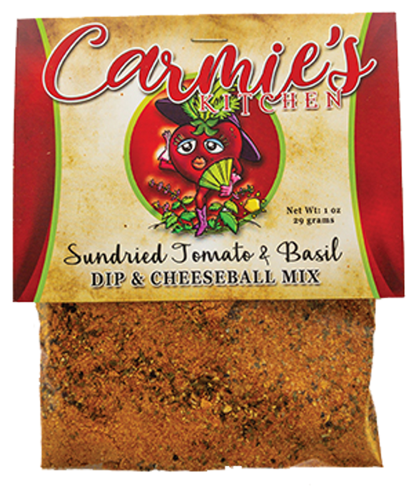 Carmie’s Sundried Tomato & Basil Dip & Cheeseball Mix