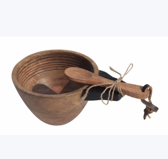 Wood Mango Bowl and Spoon