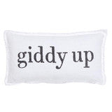 Lumbar Pillow, "Whoa" or "Giddy Up"