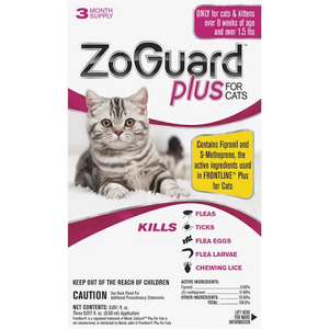 ZoGuard Plus for Cats, Three Dose