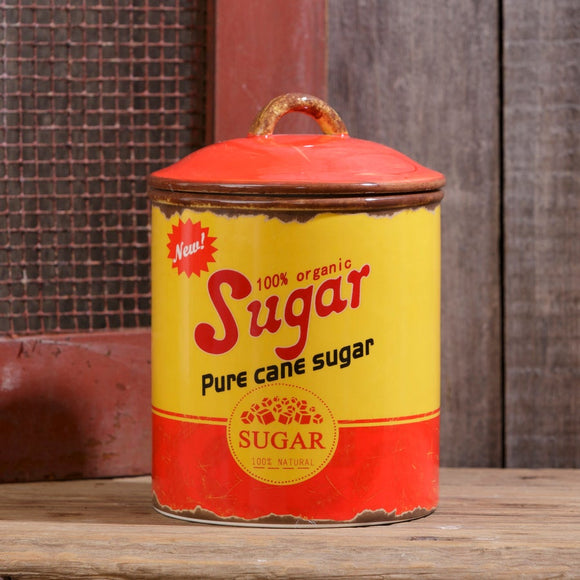 Retro Sugar Canister, Pure Cane Sugar