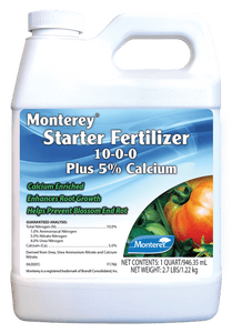 Monterey Starter Fertilizer Plus Calcium, Qt