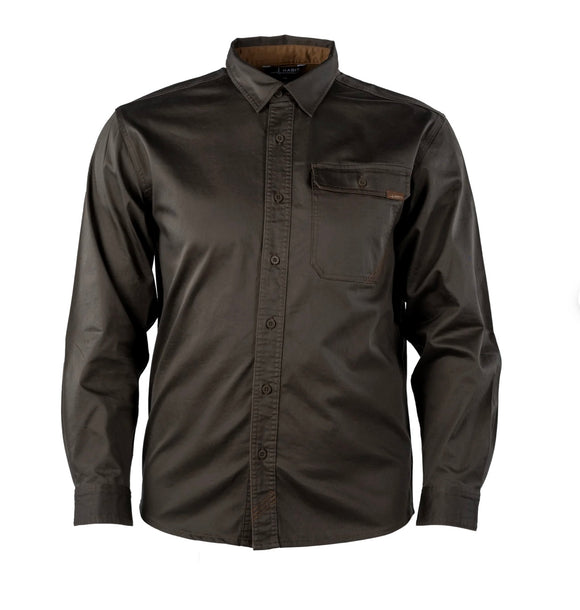 Habit Washed Woven Button Up, Major Brown