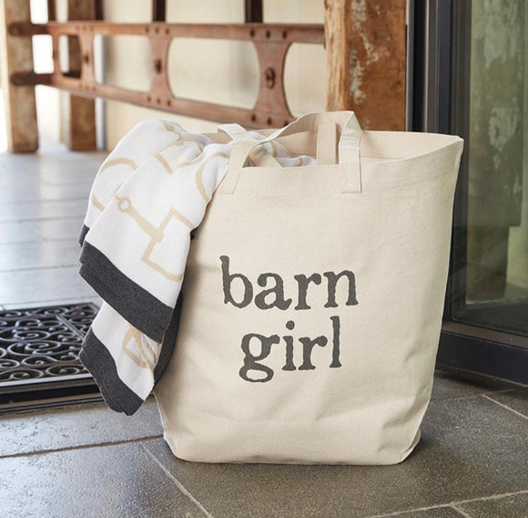 Large Canvas Tote/ Barn Girl