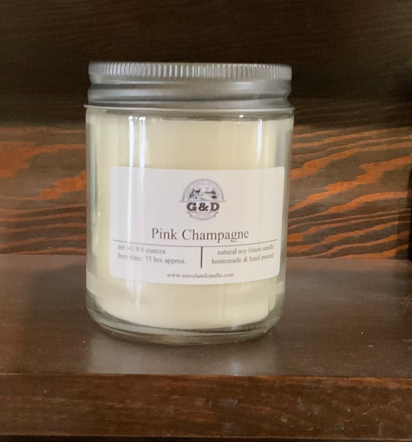 G&D Candle, Pink Champagne, 9oz