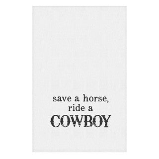 Thirsty Boy Towel, Save a Horse, Ride a Cowboy