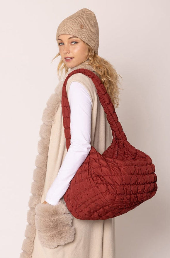 Cora Quilted Puffer Tote