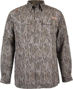 Habit Blackfield 7 Button Long Sleeve Shirt, Bottomland