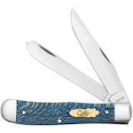Case Blue Sycamore Wood Smooth, SS Blade