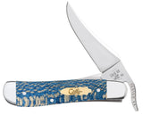 Case Blue Sycamore Wood Smooth, SS Blade