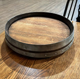 Authentic Whiskey/Wine Barrel Lazy Susan
