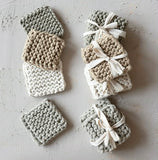 Cotton Crochet Coaster Set