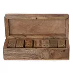 Dominoes in Mango Wood Box