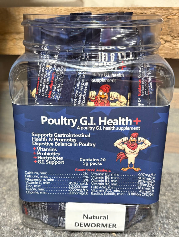 Poultry G.I Health, Natural Dewormer