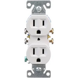 Receptacles & Plates , White