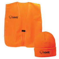 HME Blaze Orange Safety Vest & Beanie