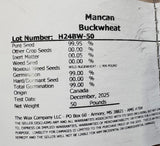 Buckwheat Seed, 50lb