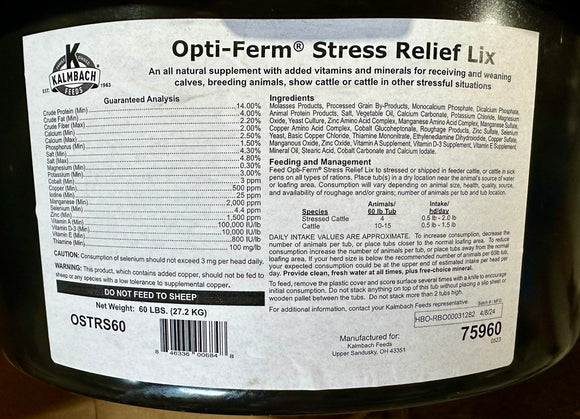 Opti-Ferm Stress Relief Tub, 60lb