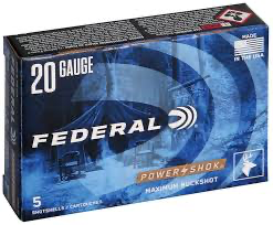 Federal Power-Shok 20 Gauge Buck Shot