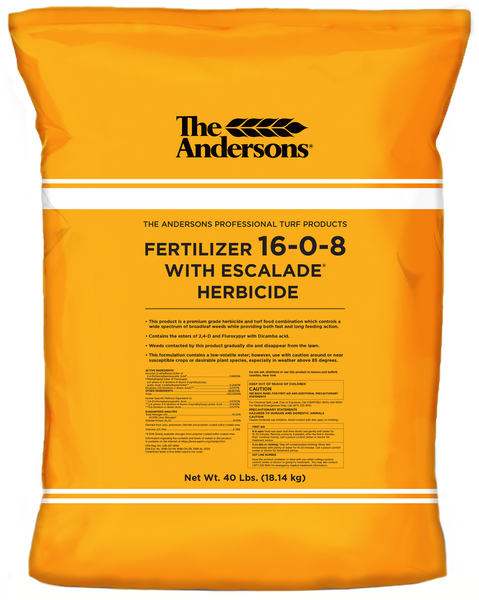 Fertilizer, 16-0-8 with Escalade Herbicide, 40lb – G&DFarms