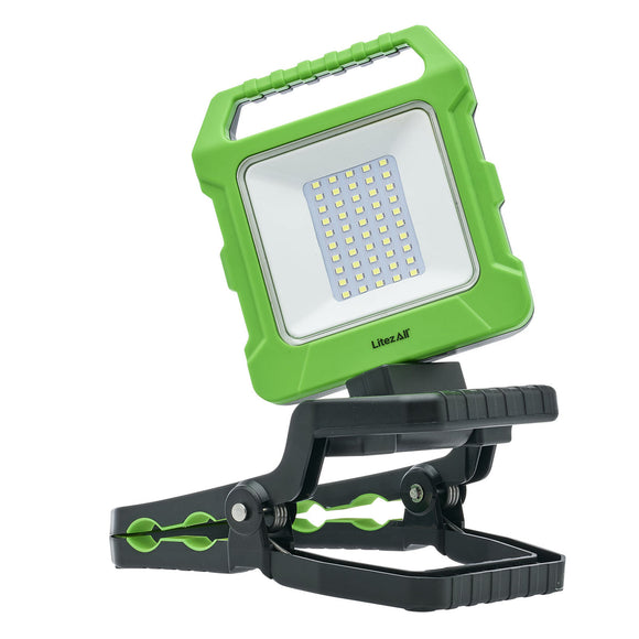 LitezAll 4000 Lumen Rechargeable Clamp Work Light