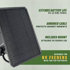 Moultrie 6 Volt Solar Panel for Tab Top Battery