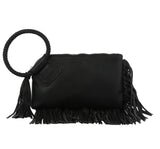 Fringe Soft Vegan Leather Wristlet/Clutch