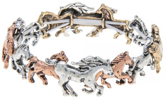 Multimetal Horse Bracelet