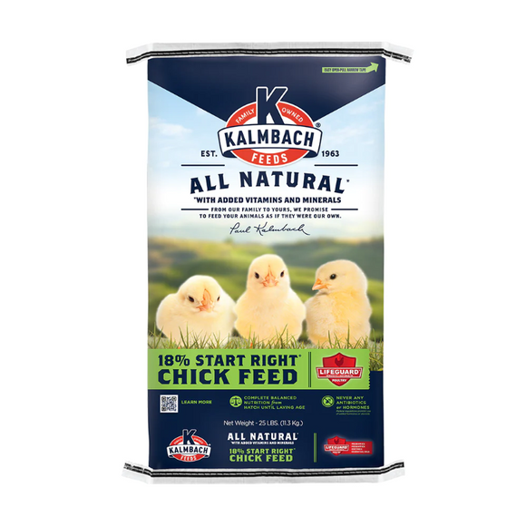 Start Right Chick Feed 18% Non-Medicated, 50lb