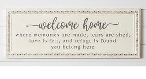 Sign, Welcome Home