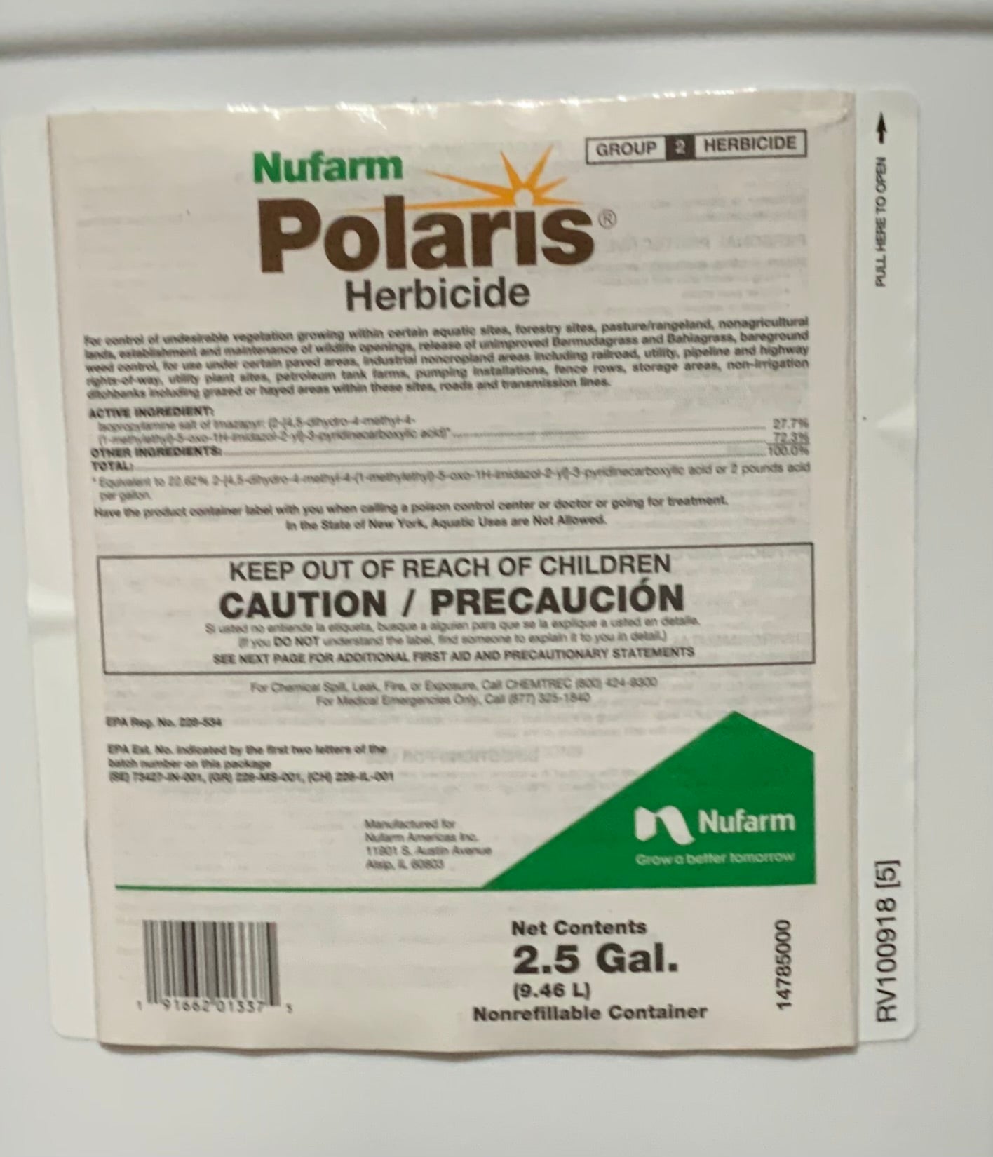polaris herbicide for sale Polaris Herbicide, 2.5gal – G&DFarms
