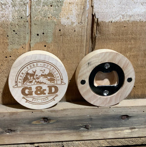 G&D Wood Bottle Opener