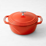 Lodge USA Enameled Cast Iron Dutch Oven, 6qt