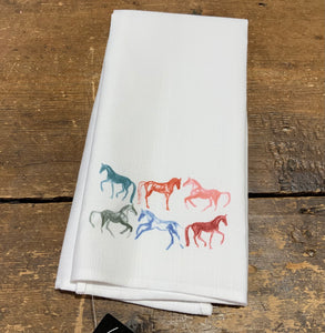 Kitchen Towel, Multi Horses