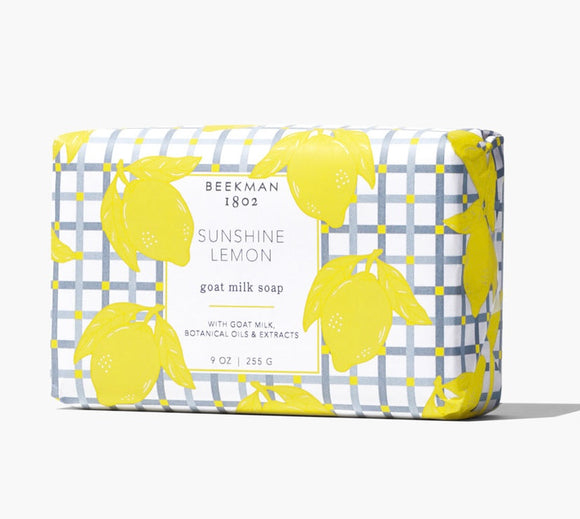 Sunshine Lemon Goat Milk Bar Soap, 9oz