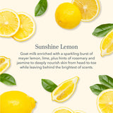 Sunshine Lemon Goat Milk Bar Soap, 9oz