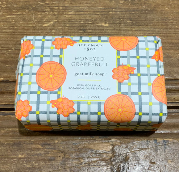 Honeyed Grapefruit Goat Milk Bar Soap, 9oz