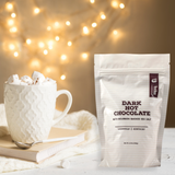 Dark Hot Chocolate with Bourbon Smoked Sea Salt