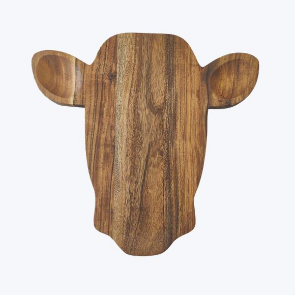 Wooden Cow Charcuterie Board