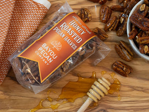 Pecans, Honey Roasted Halves, 6oz